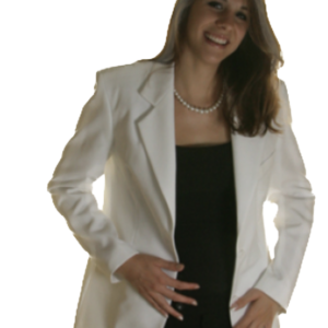 Ladies White Blazer.